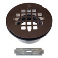 Westbrass 2" PVC Shower Drain Assembly and Grid in Oil Rubbed Bronze D206P-12